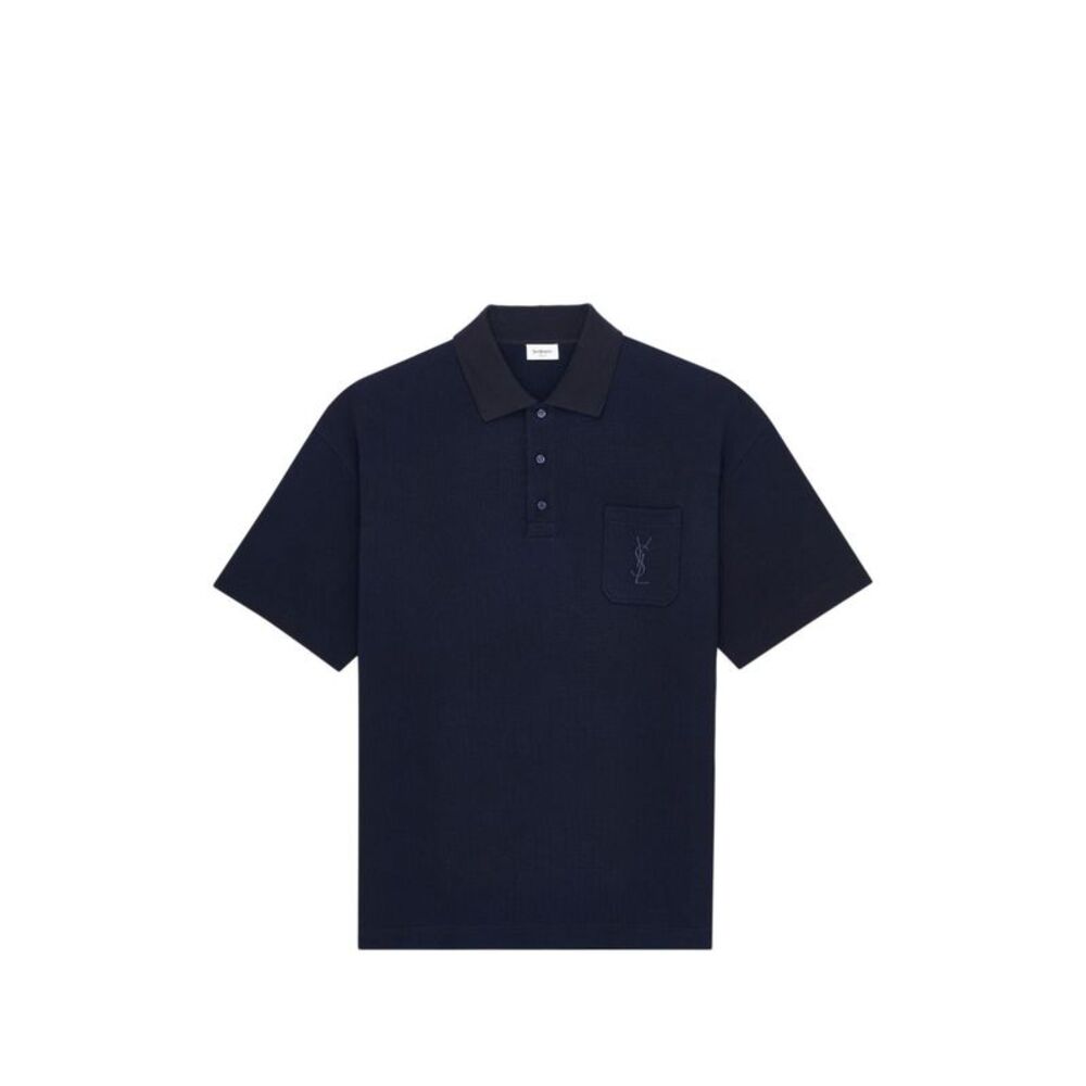 Saint Laurent Men's T-Shirts And Polos Navy